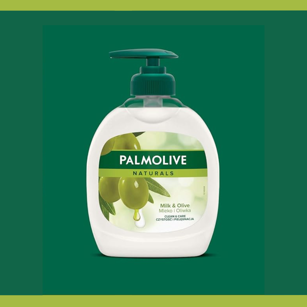 Palmolive Naturals - Jabón Líquido Cremoso Leche y Aceite de Oliva - Bote de 300 ml - Ultra Hidratante 100% Natural, Dermatológicamente Probado e Inspirado en la Naturaleza para una Piel Suave y Nutrida.