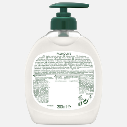 Palmolive Naturals - Jabón Líquido Cremoso Leche y Aceite de Oliva - Bote de 300 ml - Ultra Hidratante 100% Natural, Dermatológicamente Probado e Inspirado en la Naturaleza para una Piel Suave y Nutrida.